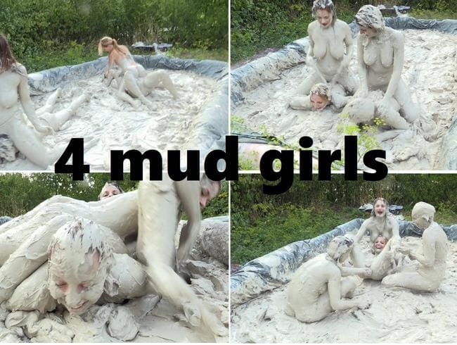 4 mud girls