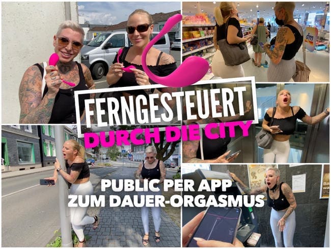 FERNGESTEUERT durch die City | PUBLIC per App zum DAUER ORGASMUS