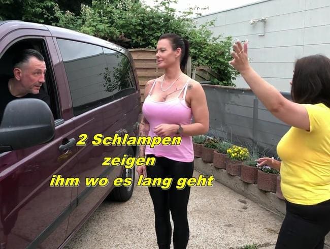 2 Schlampen zeigen ihm wo es lang geht part 1