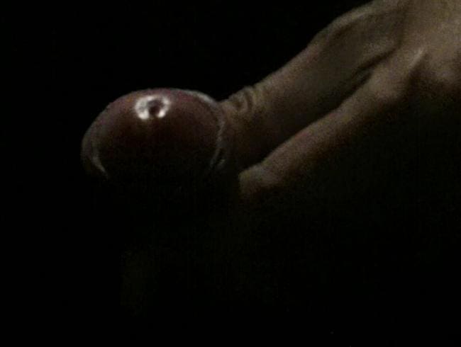 stroking uncut cock