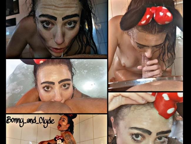 Vici würgt !!! Deepthroat ! Badewanne Teil 2