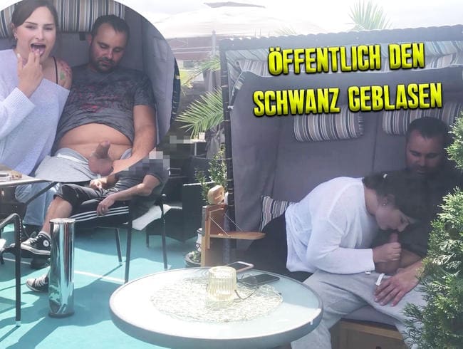 Öffentlich den Schwanz geblasen