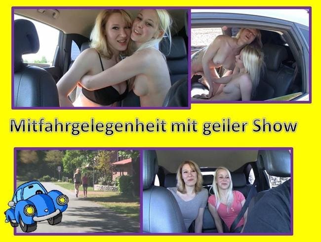 Im Auto mitgenommen für geile heiße Show