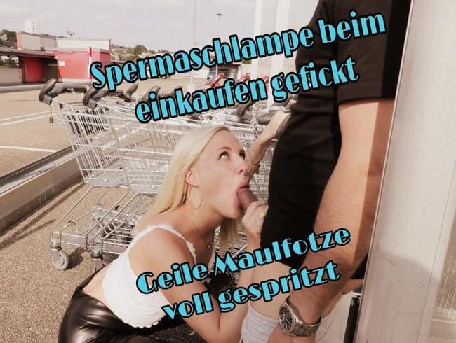 Spermaschlampe beim einkaufen gefickt...