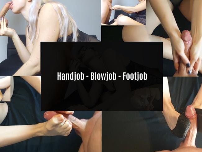 Handjob-Blowjob-Footjob