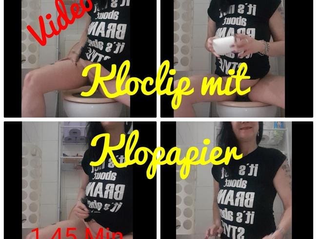 Kloclip mit Toilettenpapier