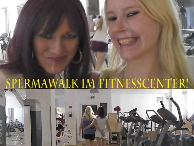 Dreister Spermawalk im Fitnesscenter!