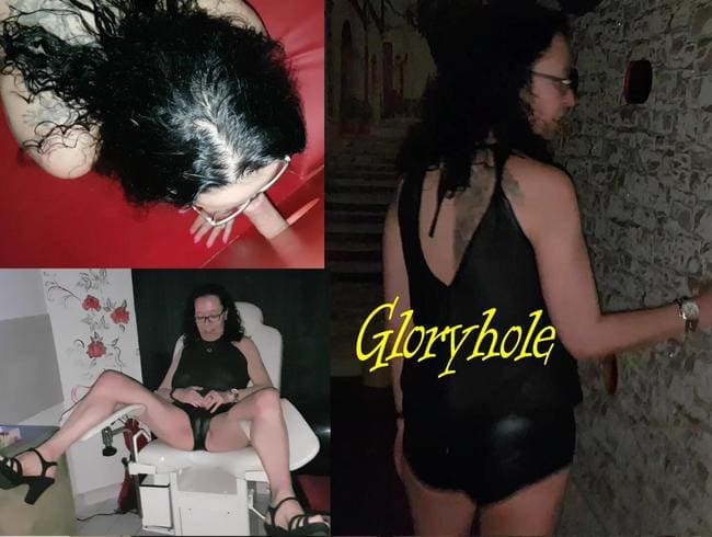 Gloryhole Blowjob im Swingerclub