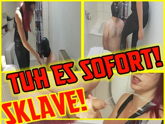 SKLAVE ANGEPISST! (MEGA CUMSHOT)