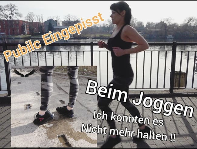 Na toll Voll eingepisst Public beim Joggen.