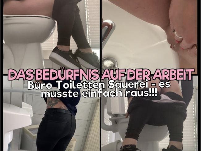 Das Bedürfnis auf der Arbeit - Büro Toiletten Sauerei - es musste einfach raus !