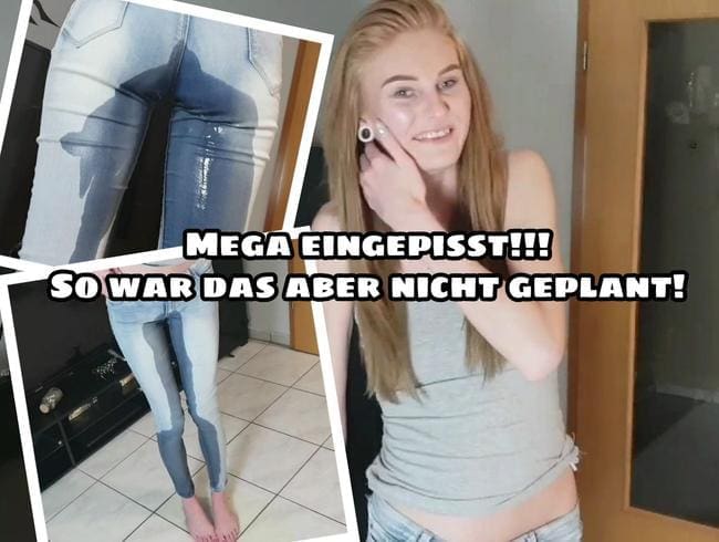 Mein 1. Jeanspiss!!! Das ging mächtig in die Hose