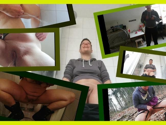 Pisstraining, ein ganzer Tag, 10 Clips