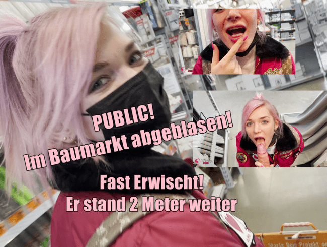 PUBLIC! Baumarkt Blowjob fast erwischt?!