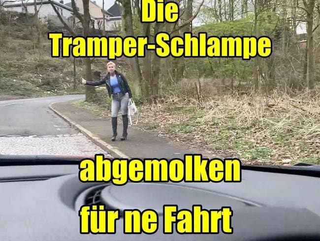 Die Tramper-Schlampe abgemolken für ne fahrt