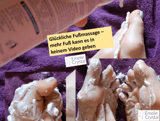 Glückliche Fußmassage