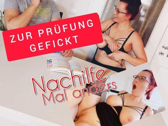 Nachhilfe für Stiefsohn - Mal anders zur Prüfung Gefickt !!