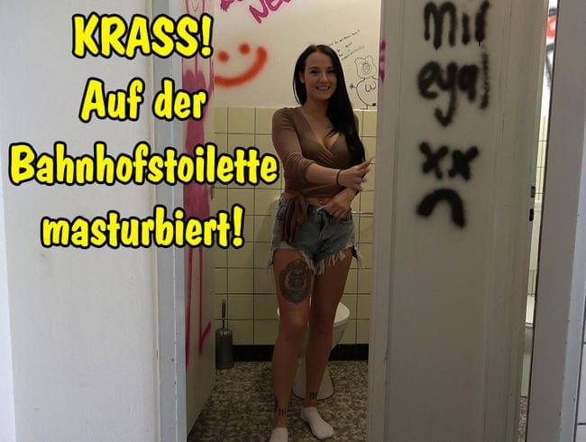 KRASS! Auf der Bahnhofstoilette masturbiert!