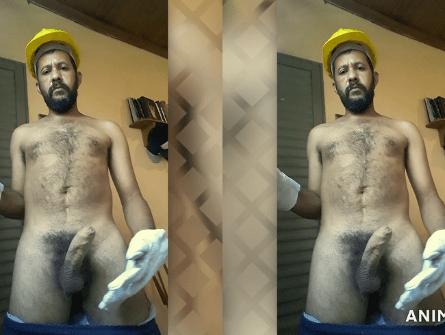 Arbeiter Rauchen, Saging, Handschuhe